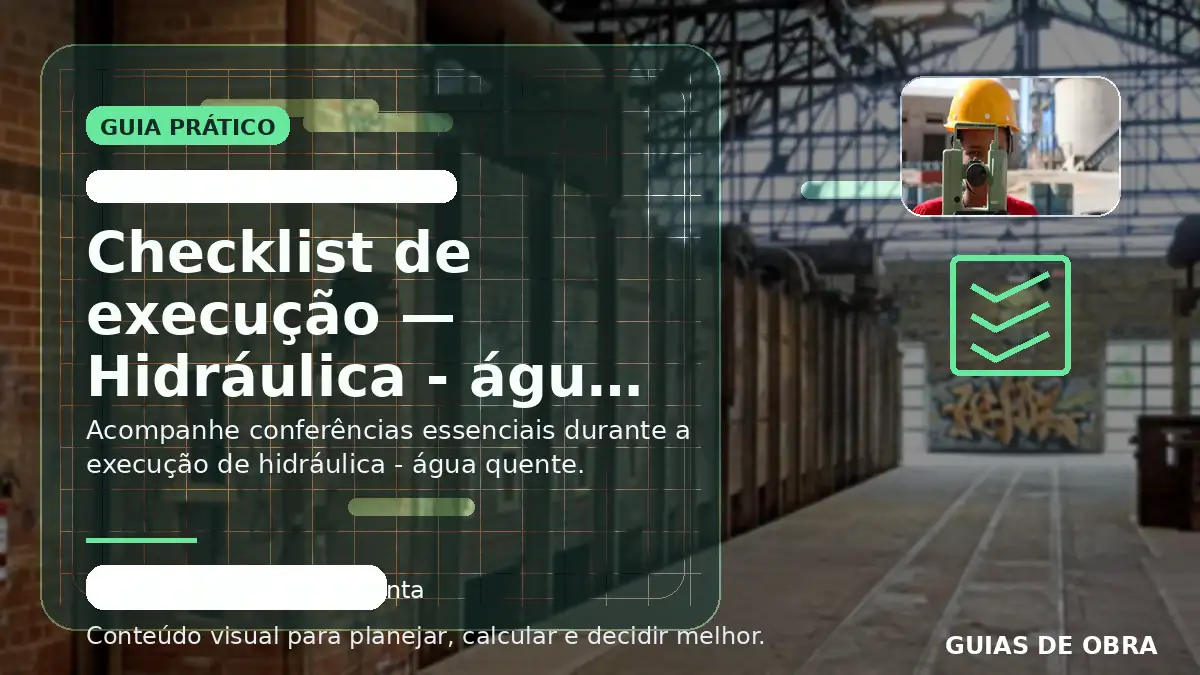Hidráulica - água quente