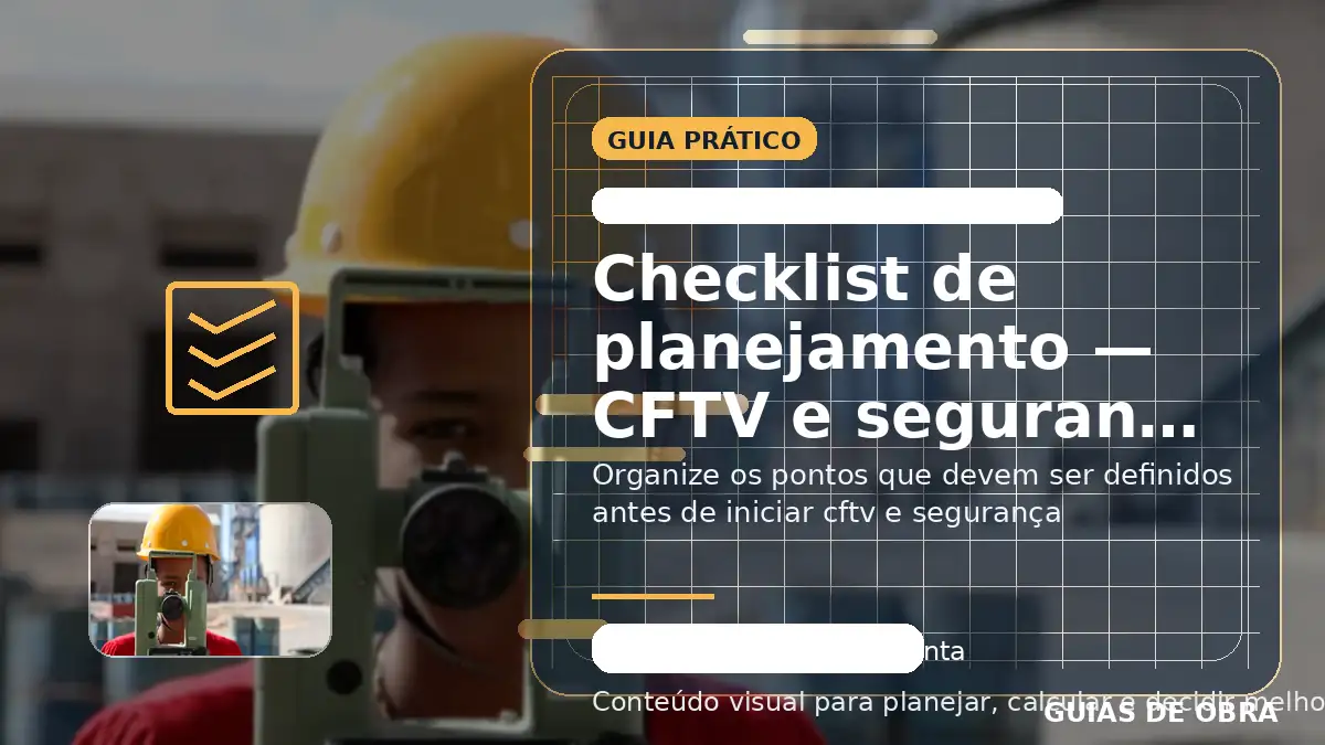 CFTV e segurança eletrônica