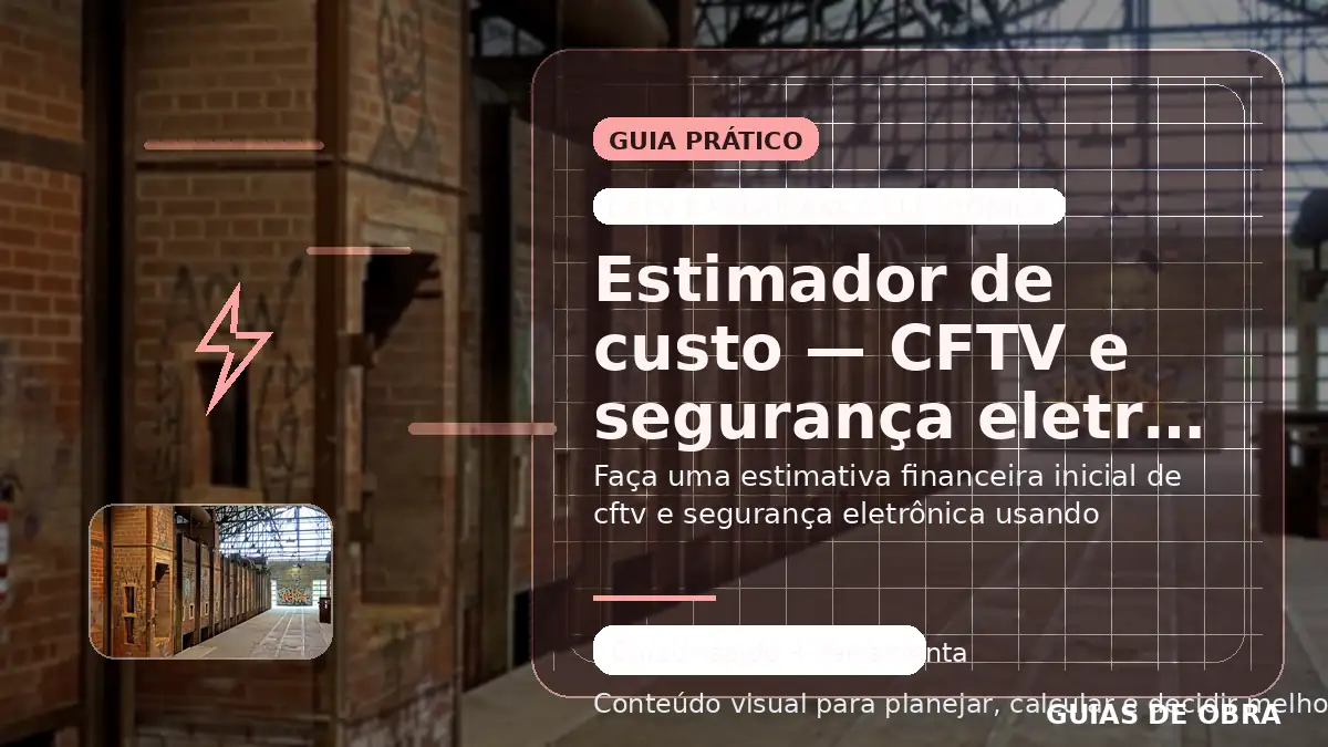 CFTV e segurança eletrônica