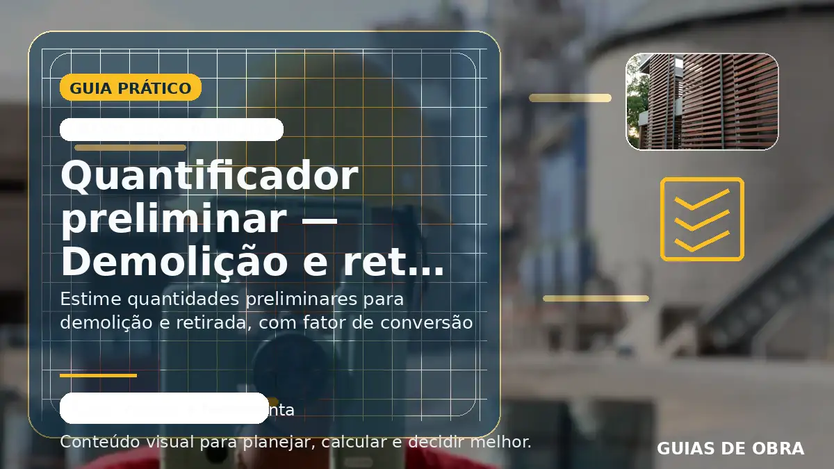 Demolição e retirada