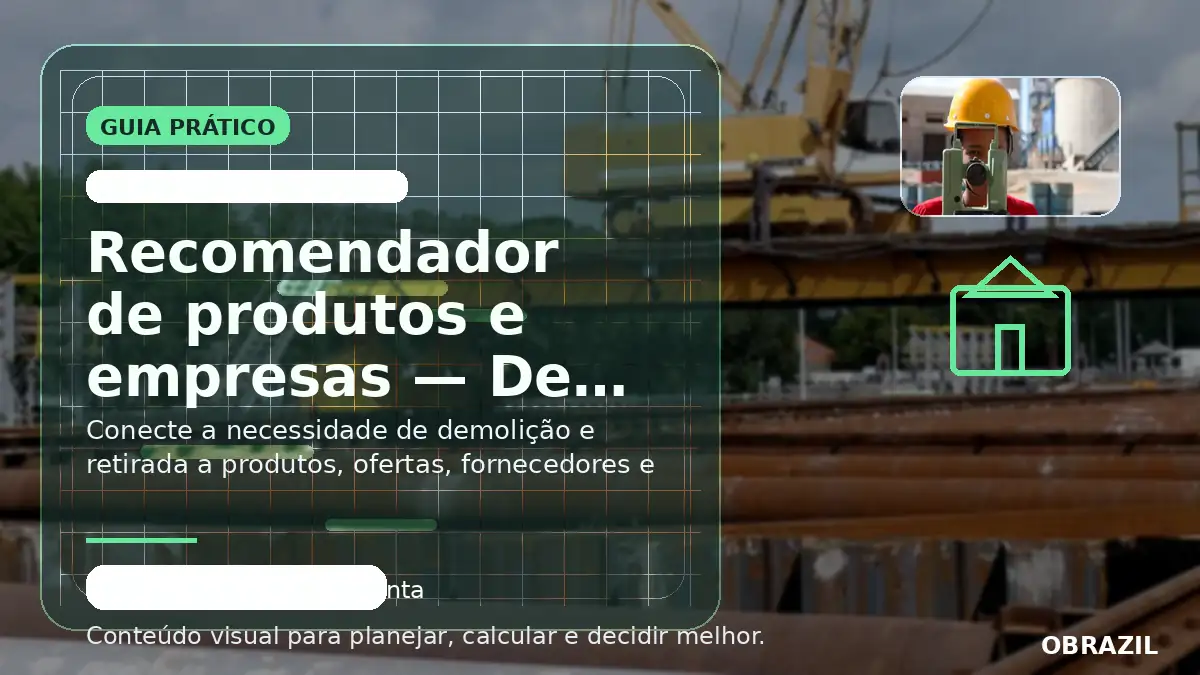 Demolição e retirada