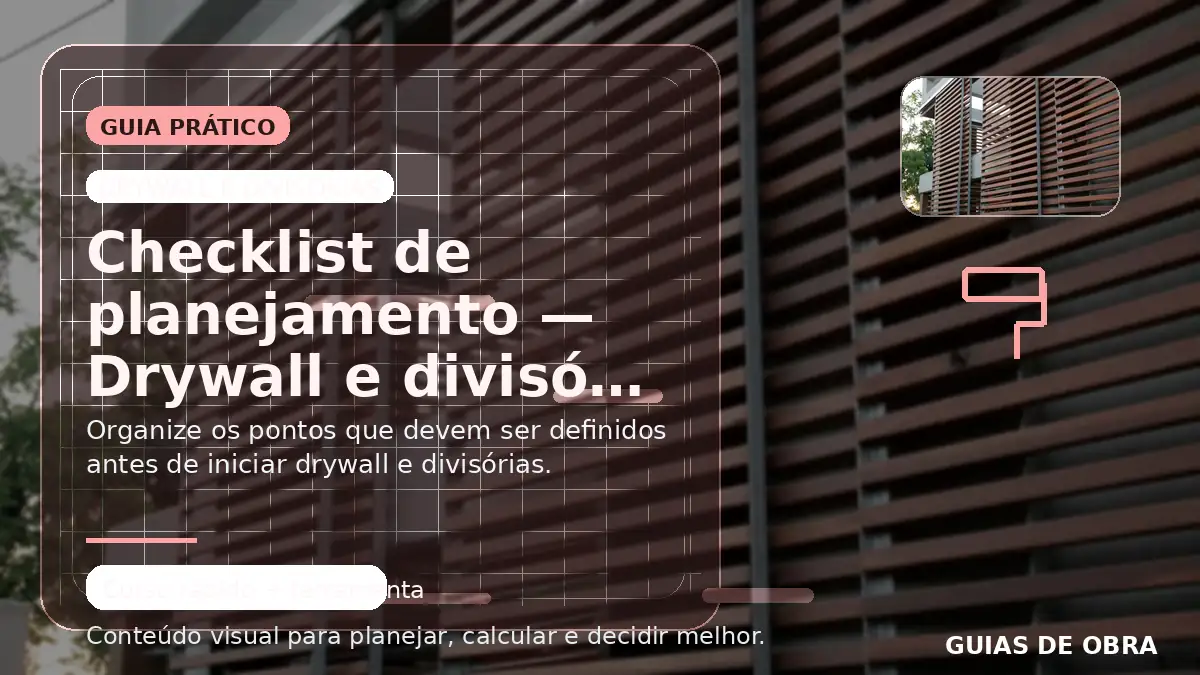 Drywall e divisórias