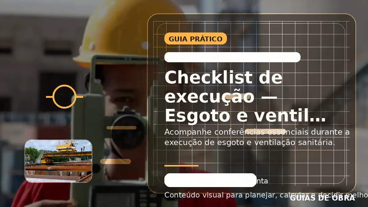 Esgoto e ventilação sanitária