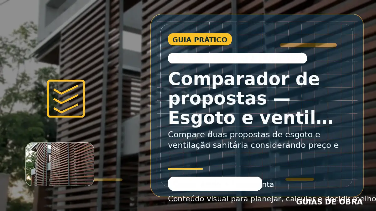 Esgoto e ventilação sanitária