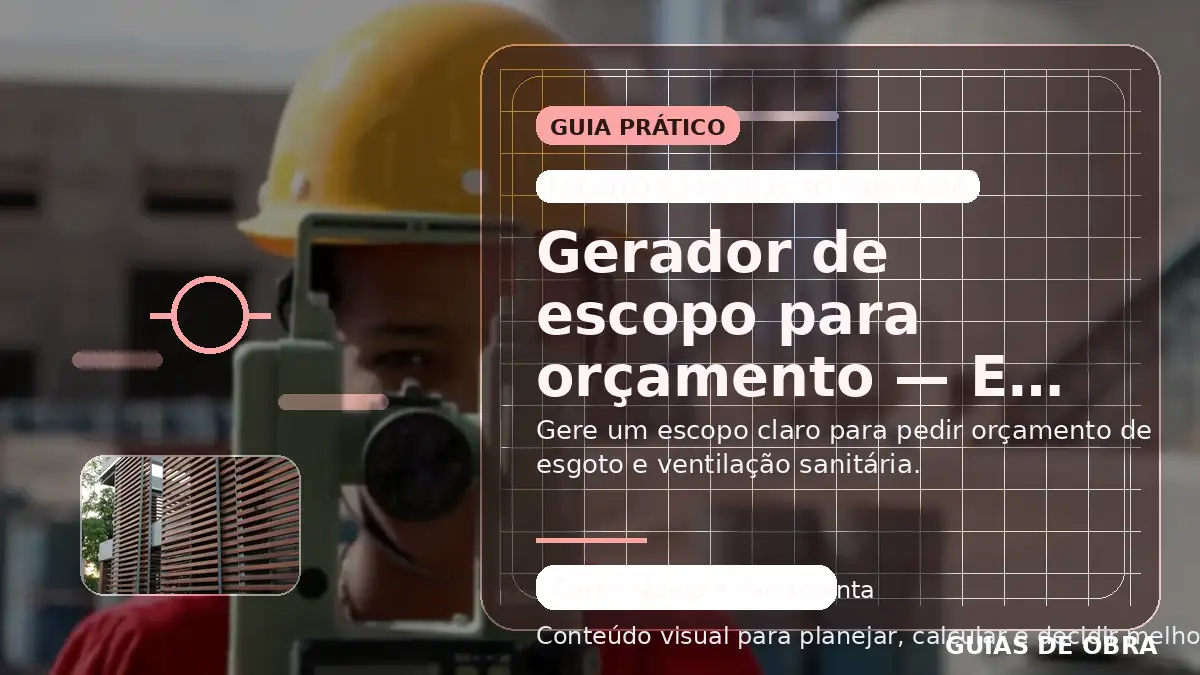 Esgoto e ventilação sanitária