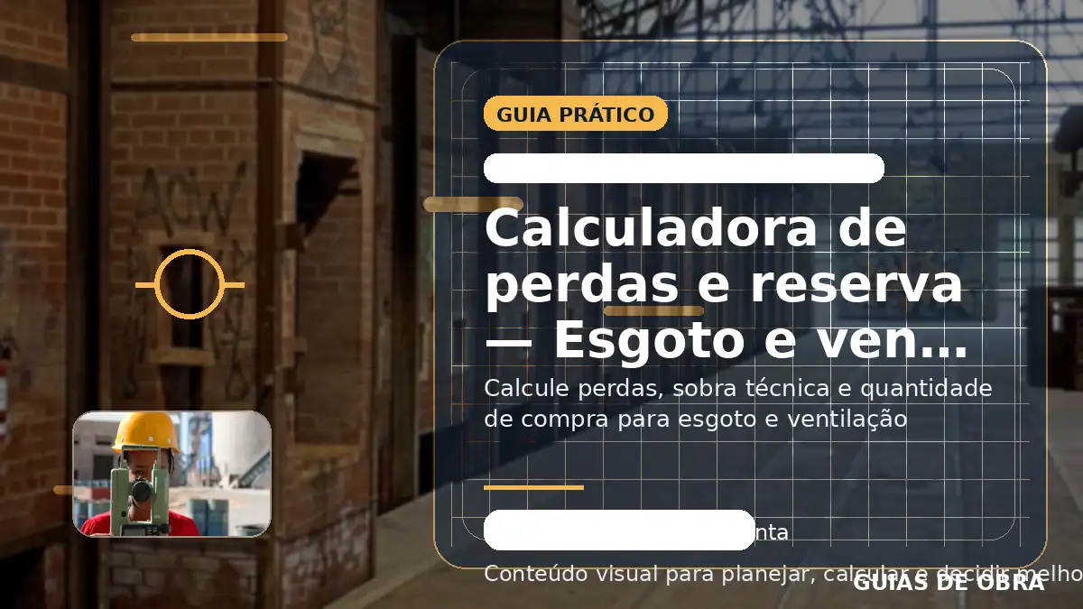 Esgoto e ventilação sanitária
