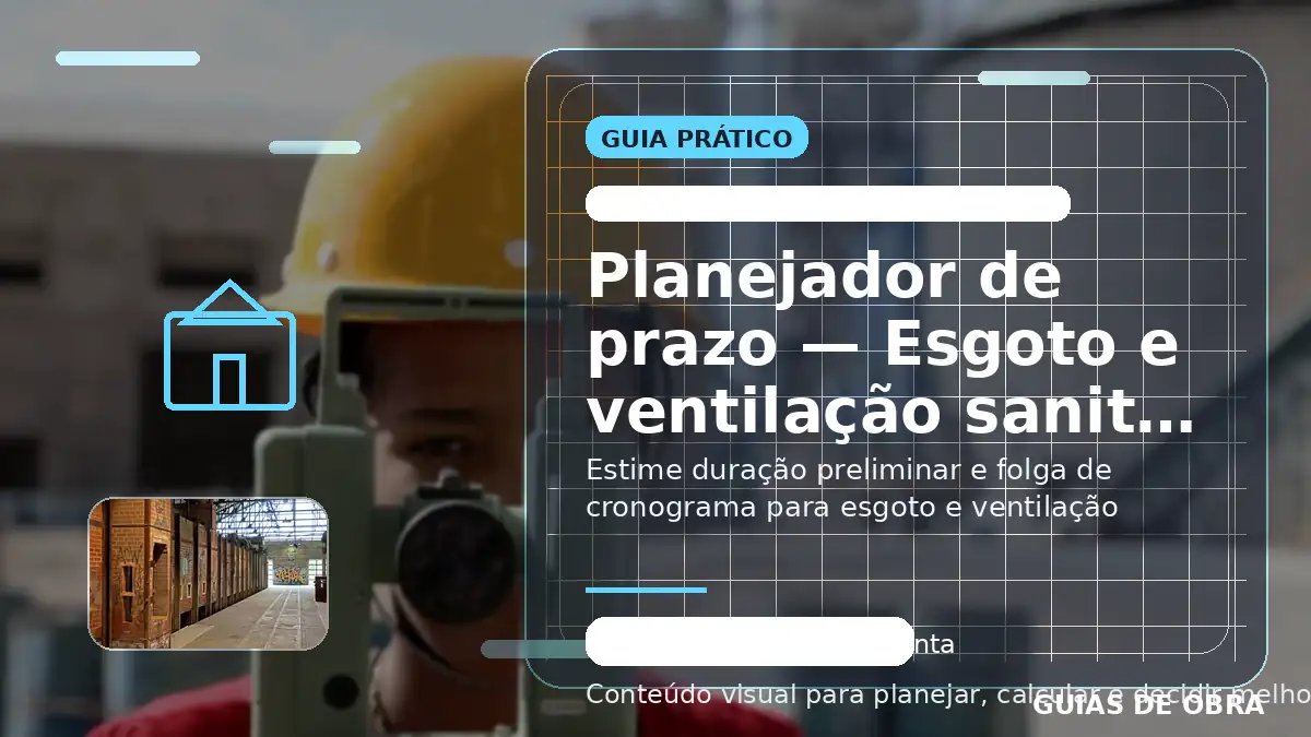 Esgoto e ventilação sanitária