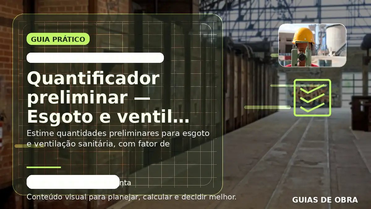 Esgoto e ventilação sanitária