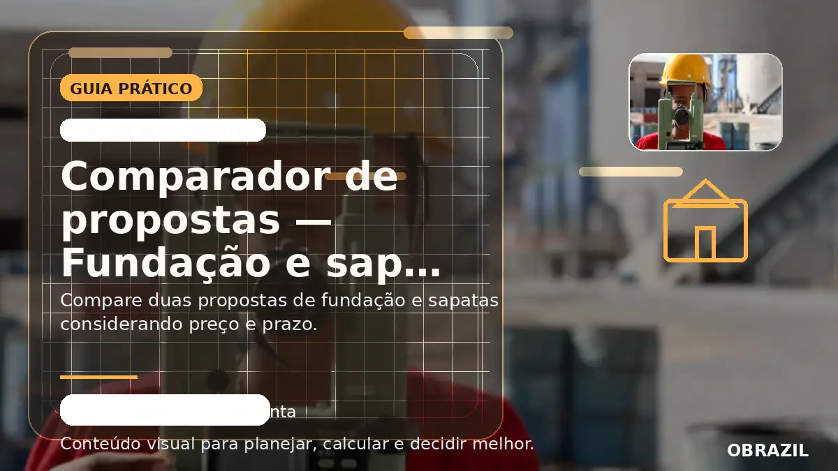 Fundação e sapatas