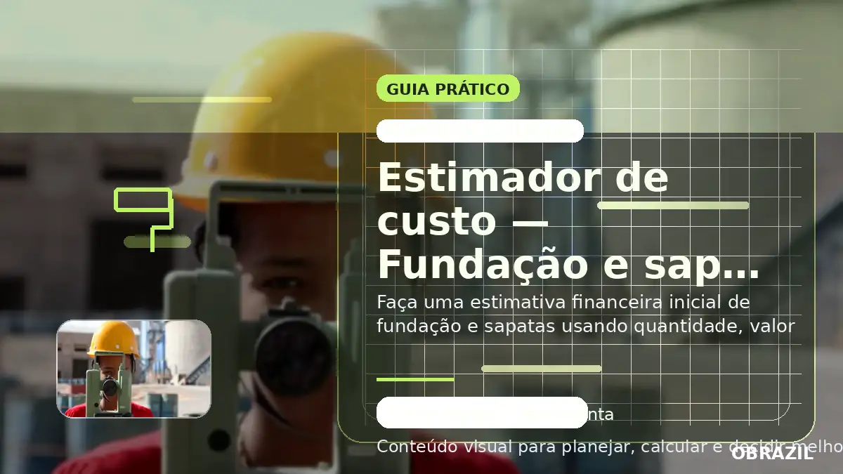 Fundação e sapatas