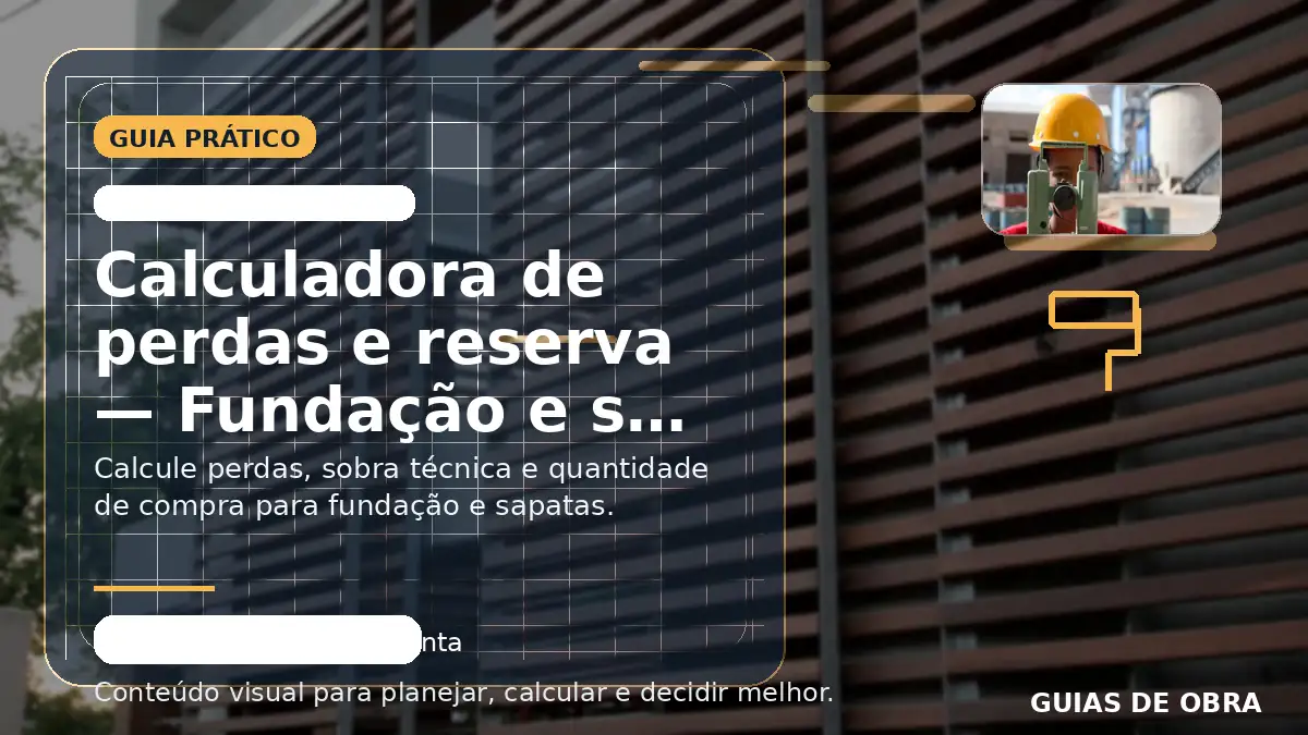 Fundação e sapatas