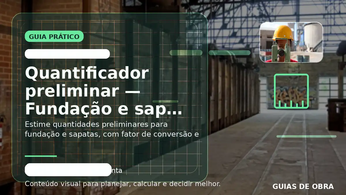 Fundação e sapatas