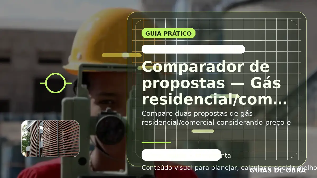 Gás residencial/comercial