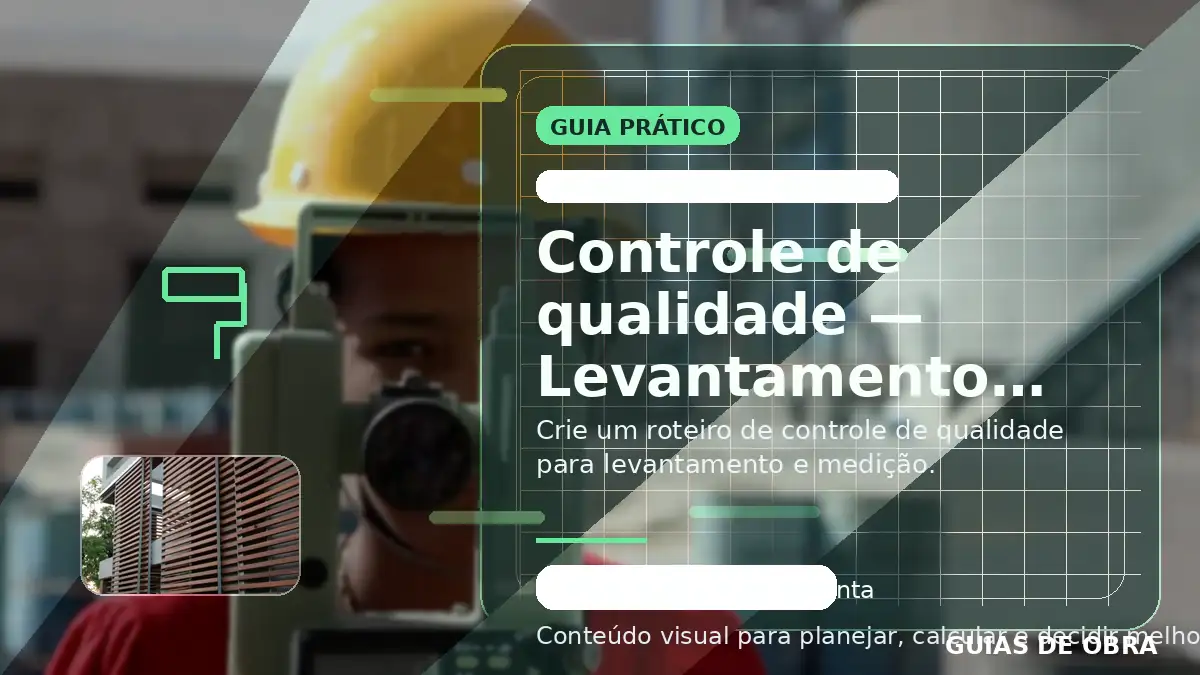 Levantamento e medição