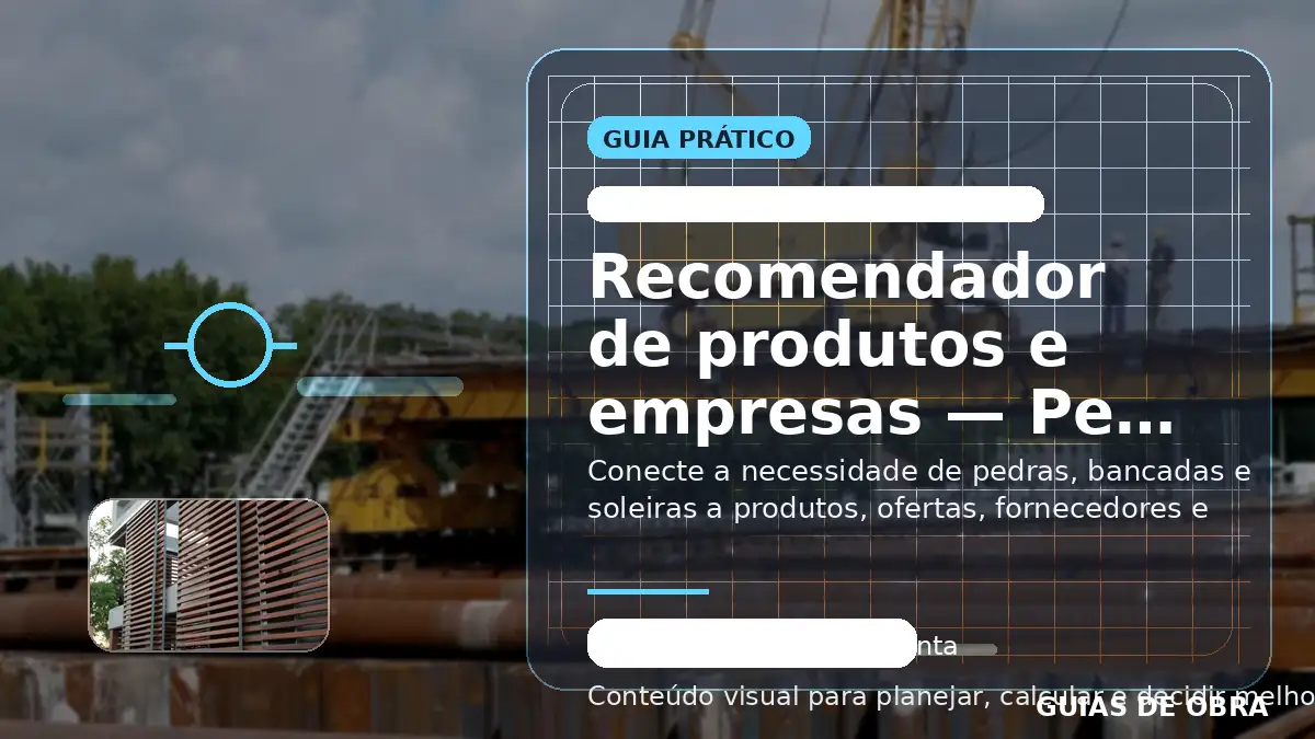 Pedras, bancadas e soleiras