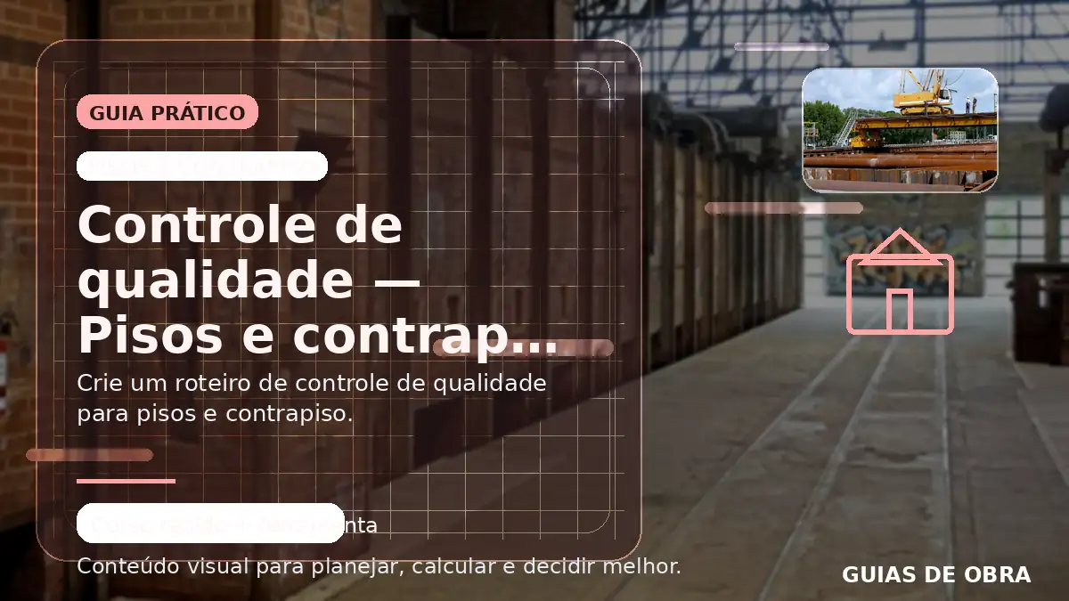 Pisos e contrapiso