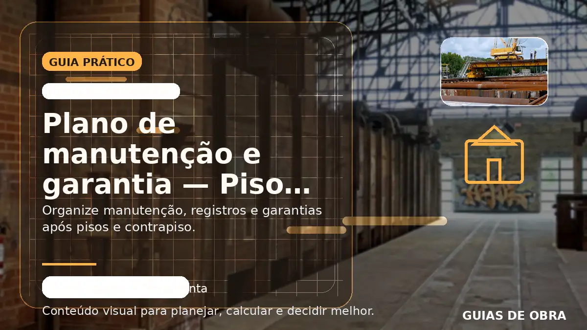 Pisos e contrapiso