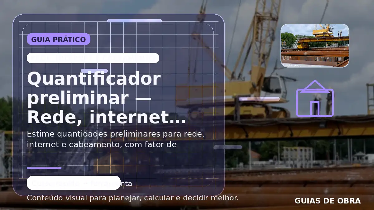 Rede, internet e cabeamento