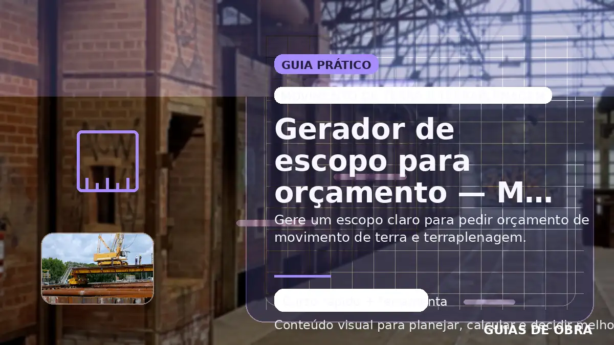 Movimento de terra e terraplenagem