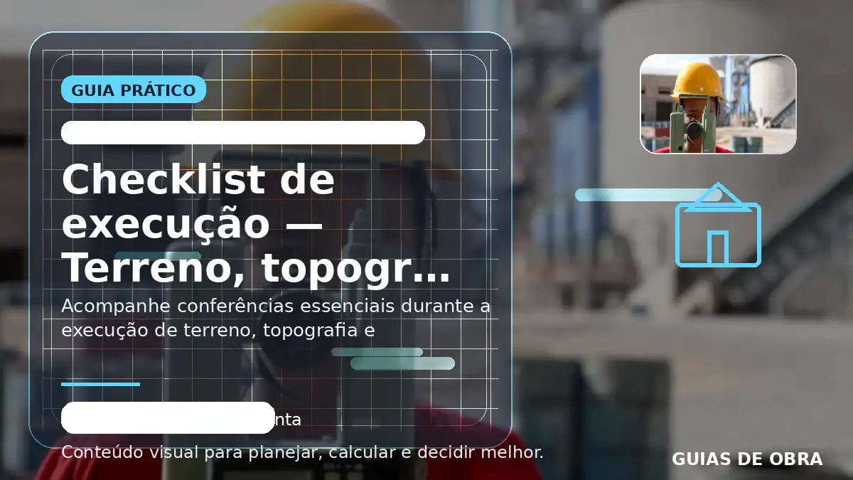 Terreno, topografia e implantação