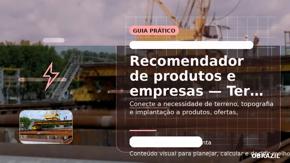 Terreno, topografia e implantação