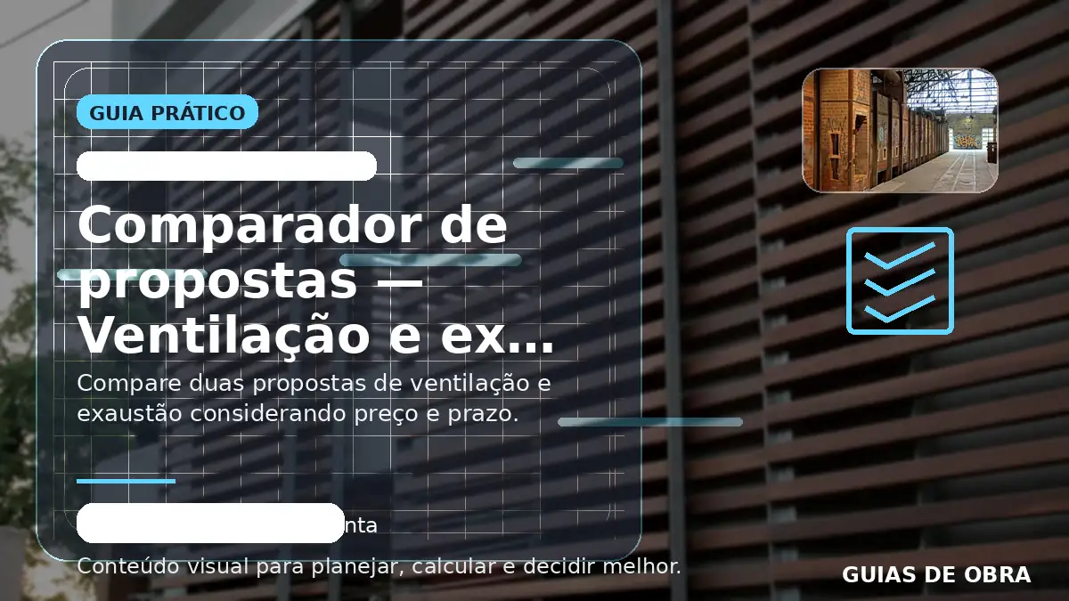 Ventilação e exaustão