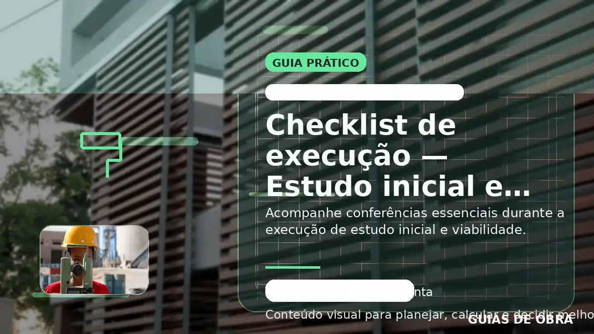 Estudo inicial e viabilidade