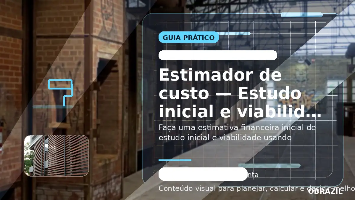 Estudo inicial e viabilidade