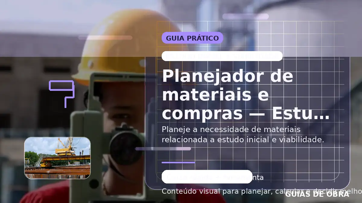 Estudo inicial e viabilidade